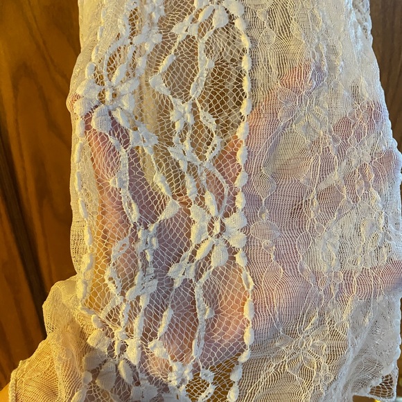 Vintage Y2K H.I.P. Sheer Lace Tank Top Size Medium - Picture 5 of 7